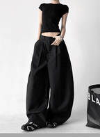 Draped Fit Pleated Wide Leg Trousers - COPPING THREADS - CT Select