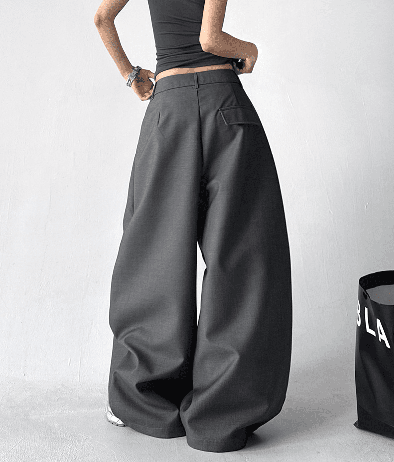 Draped Fit Pleated Wide Leg Trousers - COPPING THREADS - CT Select