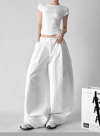 Draped Fit Pleated Wide Leg Trousers - COPPING THREADS - CT Select