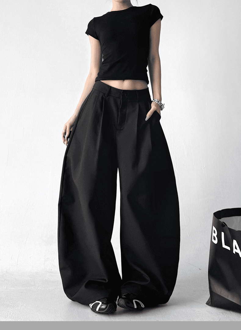 Draped Fit Pleated Wide Leg Trousers - COPPING THREADS - CT Select