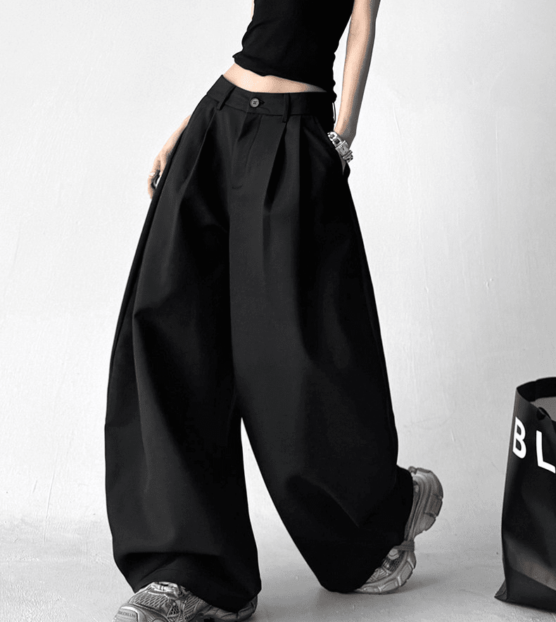 Draped Fit Pleated Wide Leg Trousers - COPPING THREADS - CT Select