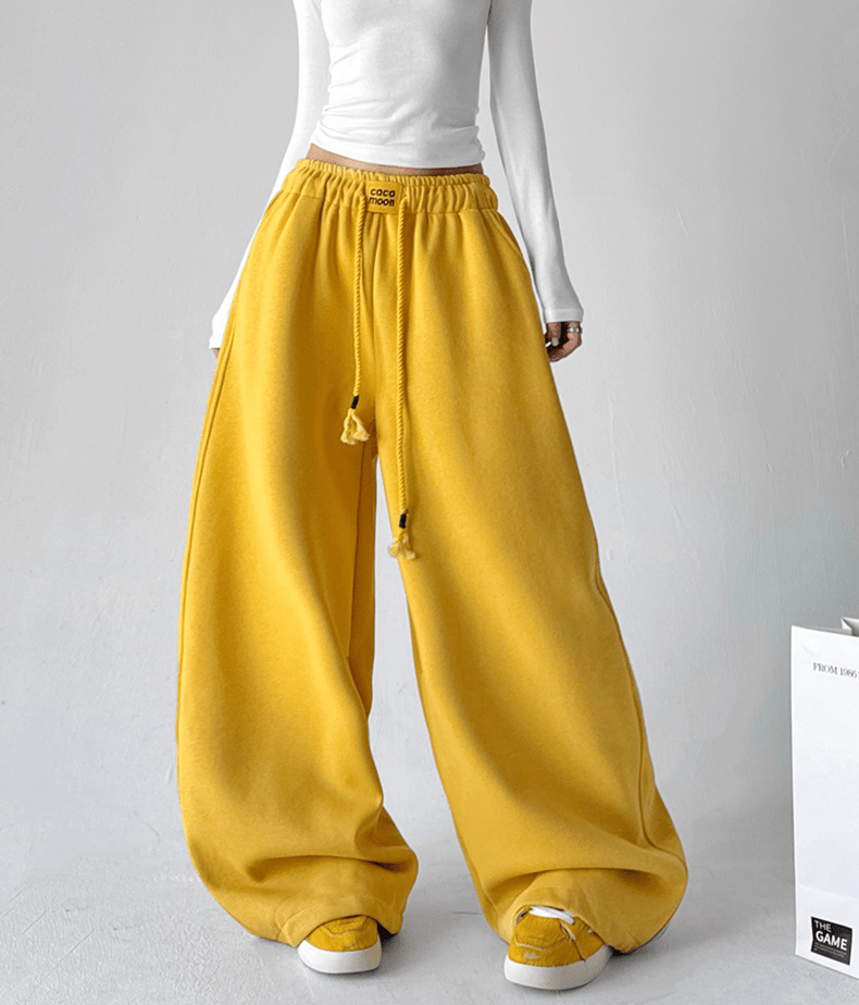 Drawstring Fleece Wide - Leg Sweatpants - COPPING THREADS - CT Select