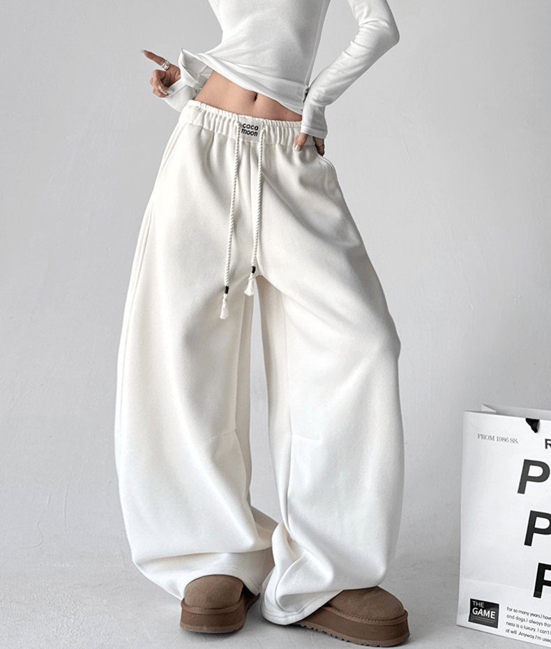 Drawstring Fleece Wide - Leg Sweatpants - COPPING THREADS - CT Select