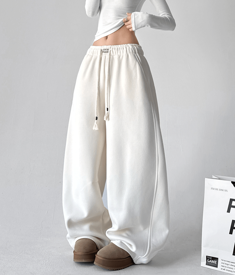 Drawstring Fleece Wide - Leg Sweatpants - COPPING THREADS - CT Select