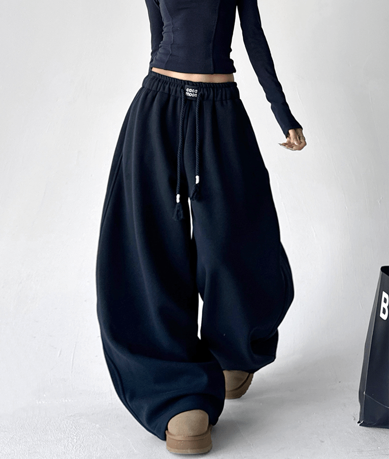 Drawstring Fleece Wide - Leg Sweatpants - COPPING THREADS - CT Select