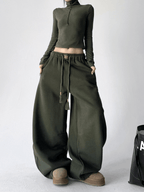 Drawstring Fleece Wide - Leg Sweatpants - COPPING THREADS - CT Select