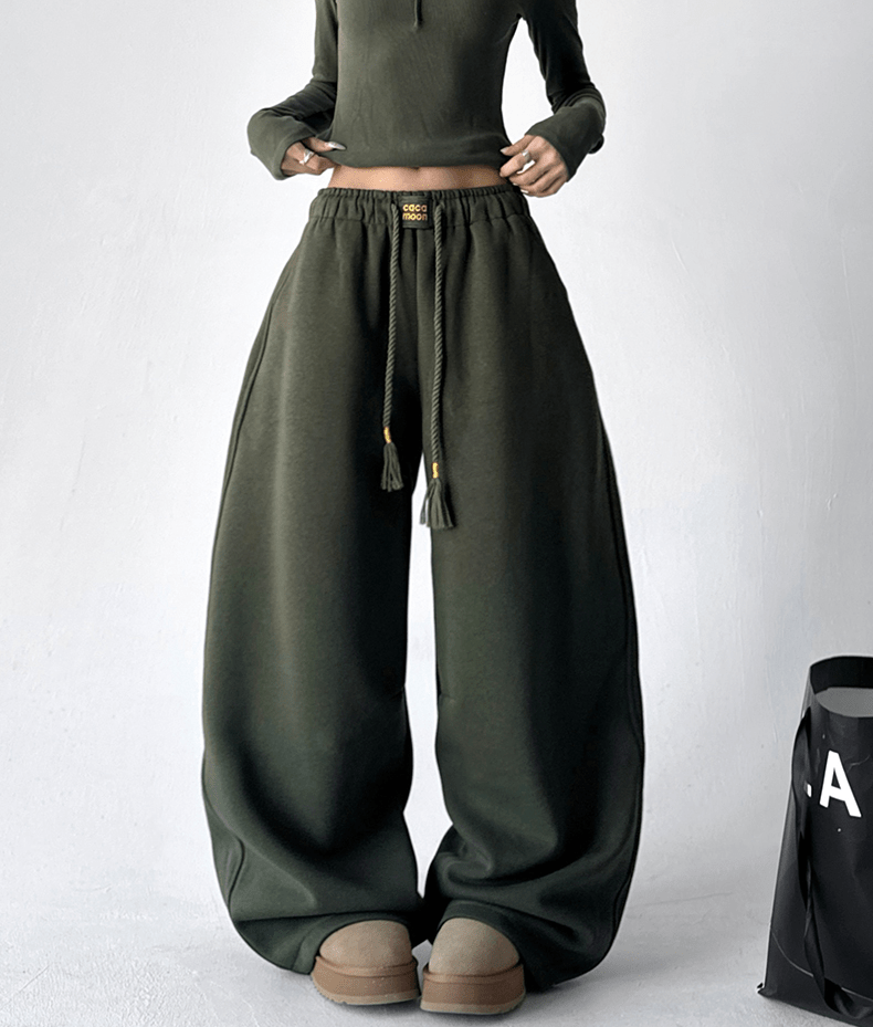 Drawstring Fleece Wide - Leg Sweatpants - COPPING THREADS - CT Select
