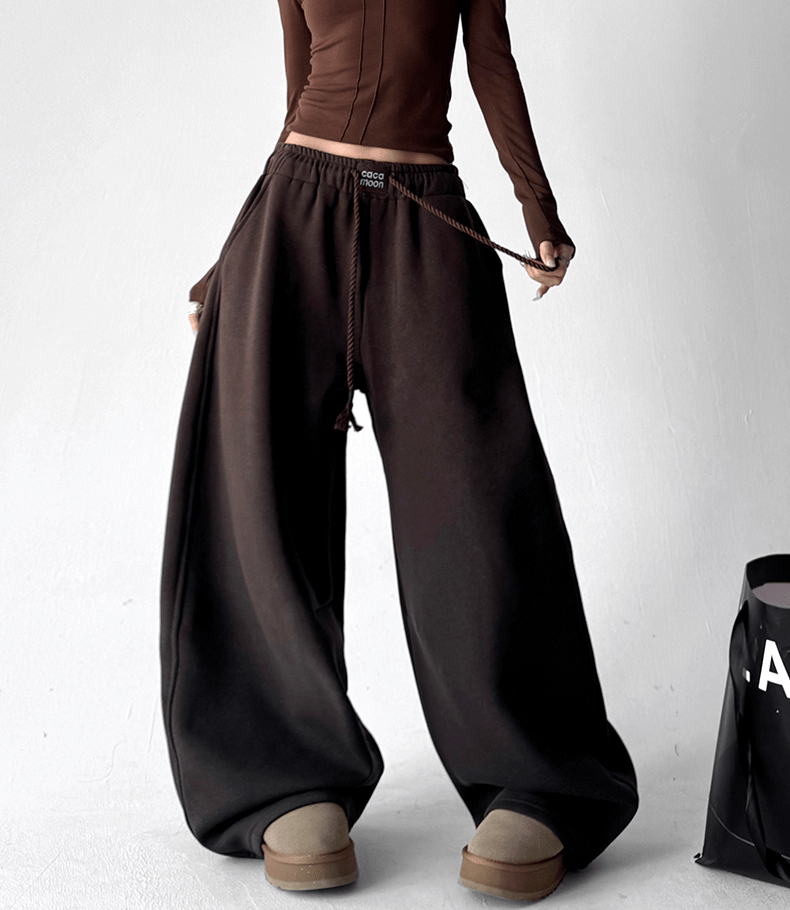 Drawstring Fleece Wide - Leg Sweatpants - COPPING THREADS - CT Select