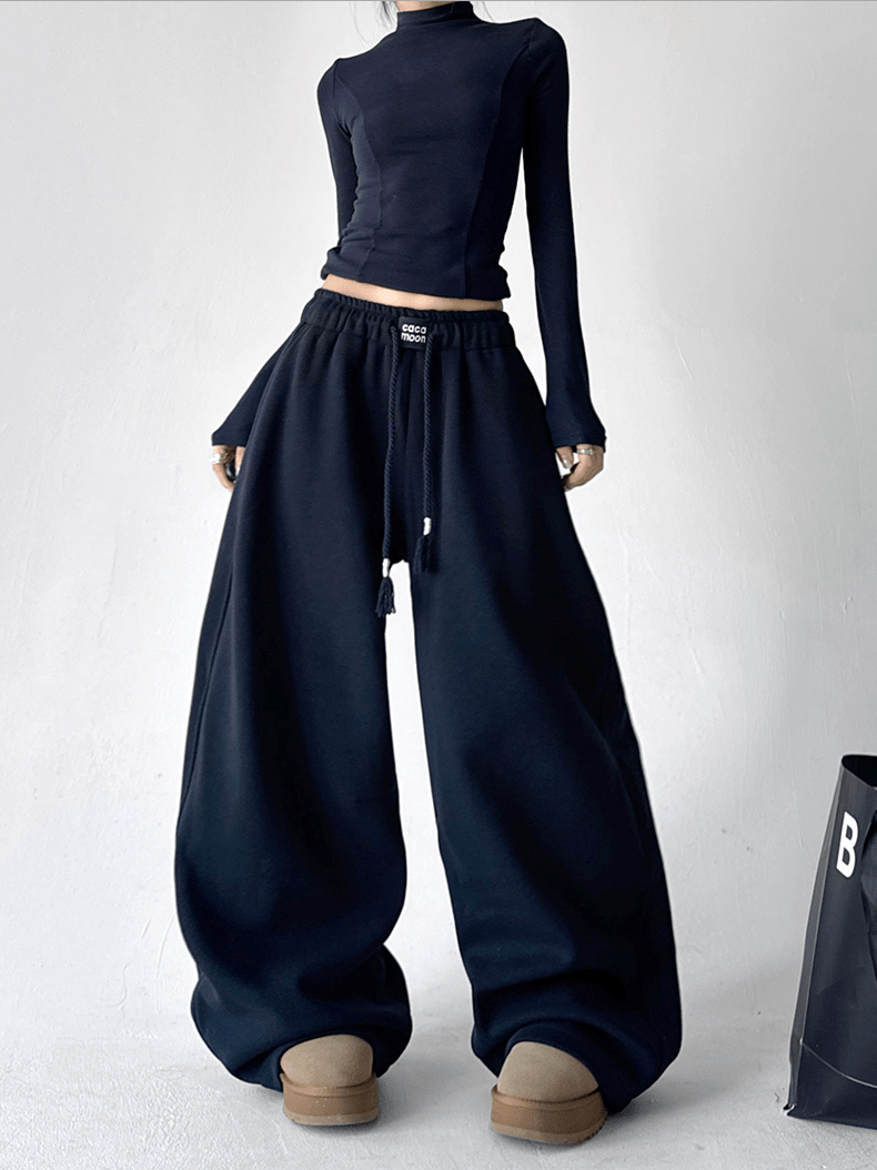 Drawstring Fleece Wide - Leg Sweatpants - COPPING THREADS - CT Select