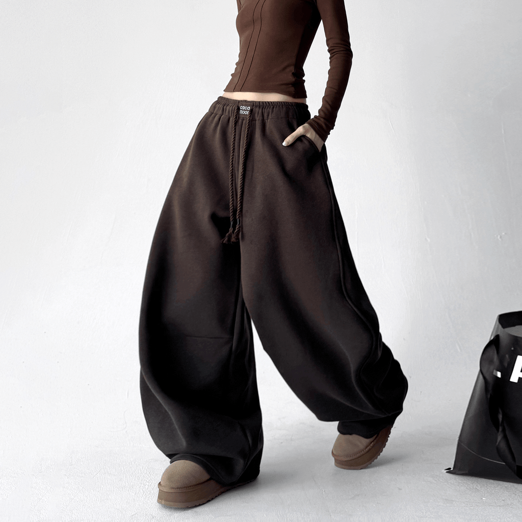 Drawstring Fleece Wide - Leg Sweatpants - COPPING THREADS - CT Select