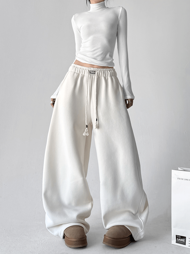 Drawstring Fleece Wide - Leg Sweatpants - COPPING THREADS - CT Select