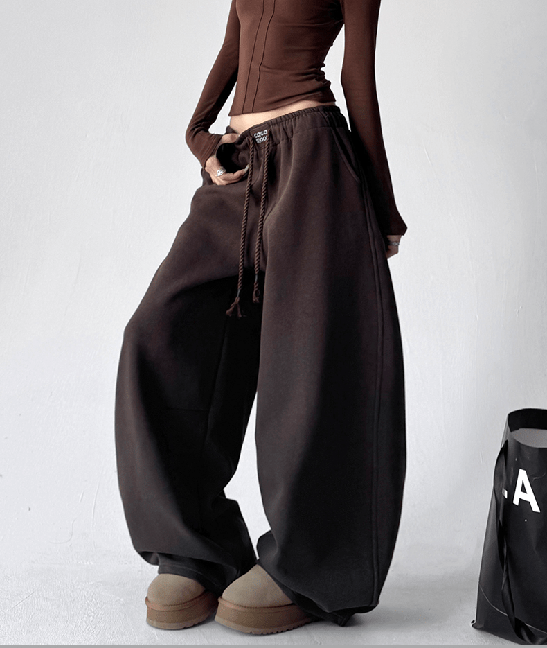 Drawstring Fleece Wide - Leg Sweatpants - COPPING THREADS - CT Select