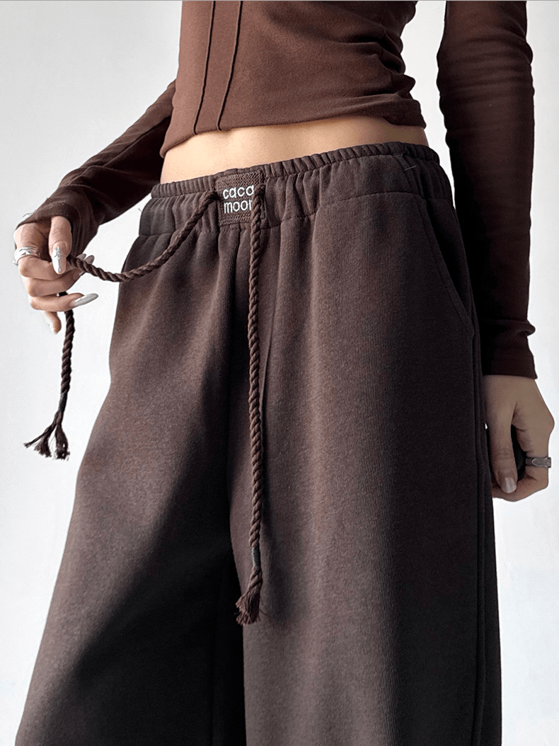 Drawstring Fleece Wide - Leg Sweatpants - COPPING THREADS - CT Select
