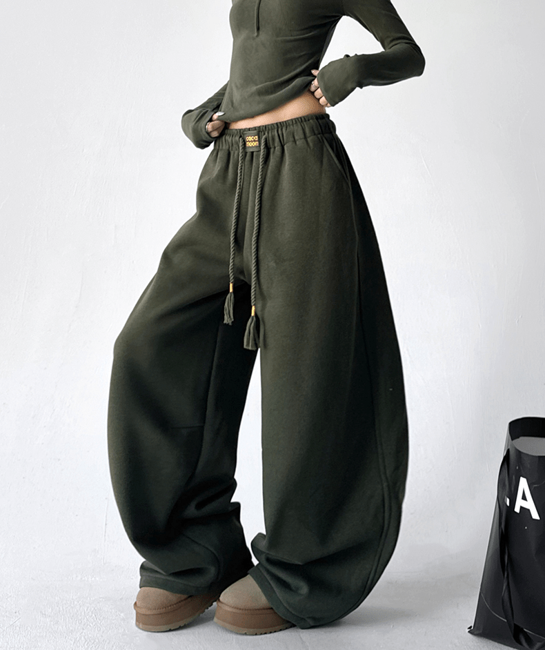 Drawstring Fleece Wide - Leg Sweatpants - COPPING THREADS - CT Select