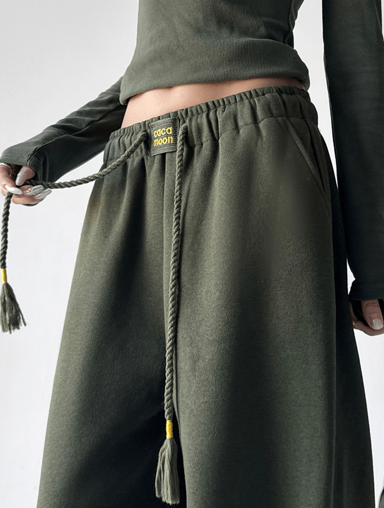 Drawstring Fleece Wide - Leg Sweatpants - COPPING THREADS - CT Select