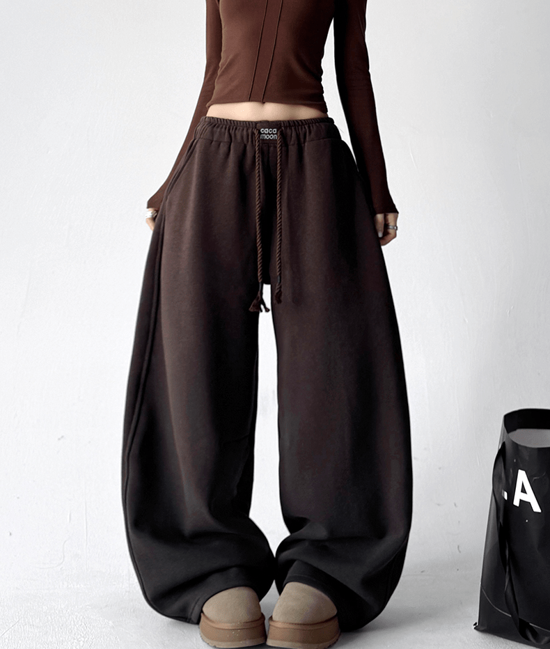 Drawstring Fleece Wide - Leg Sweatpants - COPPING THREADS - CT Select