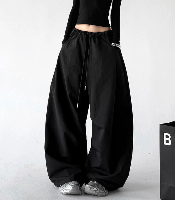 Drawstring Wide-Leg Pants - COPPING THREADS - CT ORIGINALS