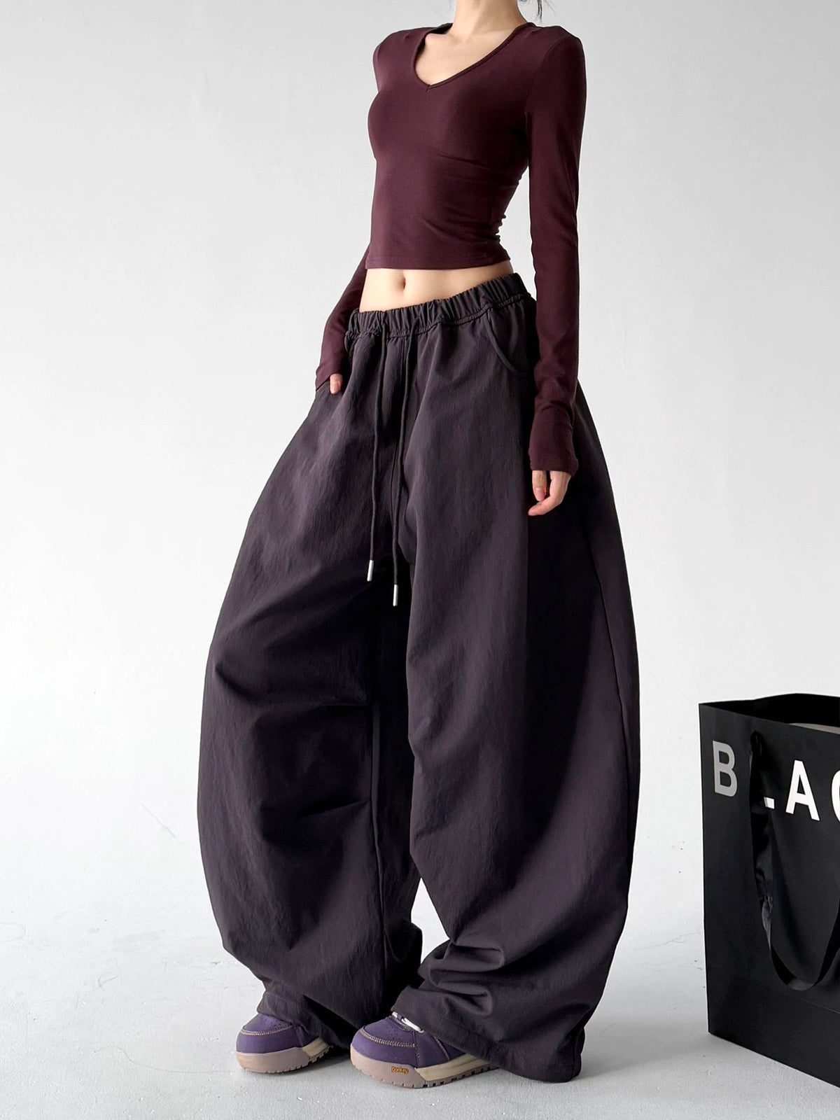 Drawstring Wide-Leg Pants - COPPING THREADS - CT ORIGINALS
