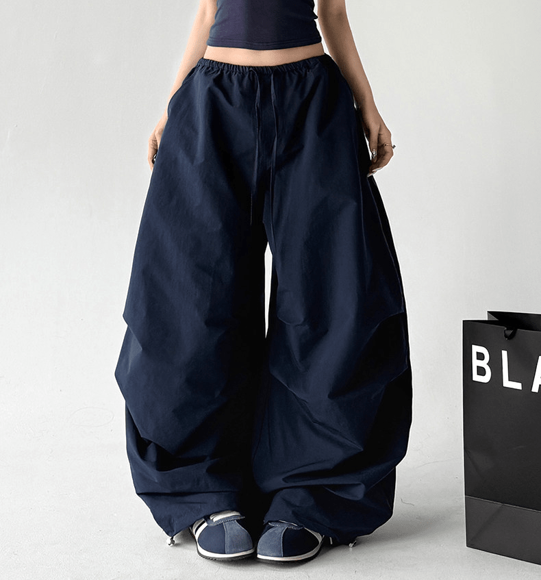 Drawstring Wide - Leg Parachute Pants - CT6681 - COPPING THREADS - CT Select