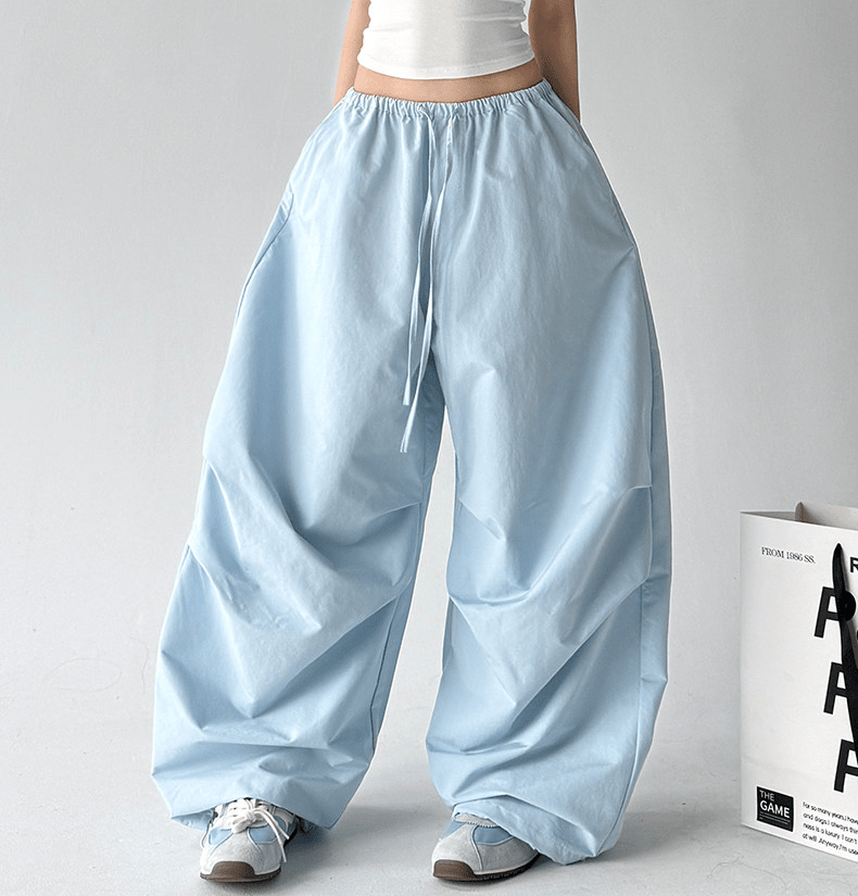 Drawstring Wide - Leg Parachute Pants - CT6681 - COPPING THREADS - CT Select