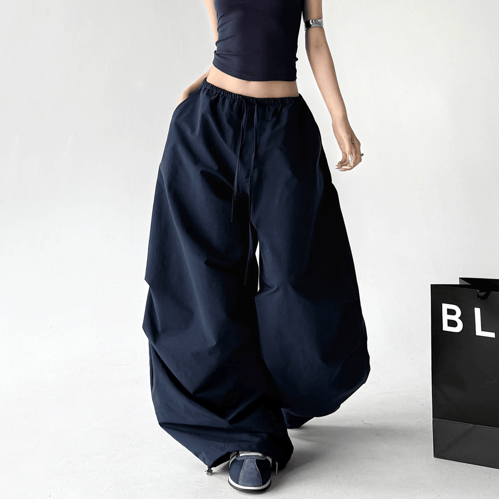 Drawstring Wide - Leg Parachute Pants - CT6681 - COPPING THREADS - CT Select
