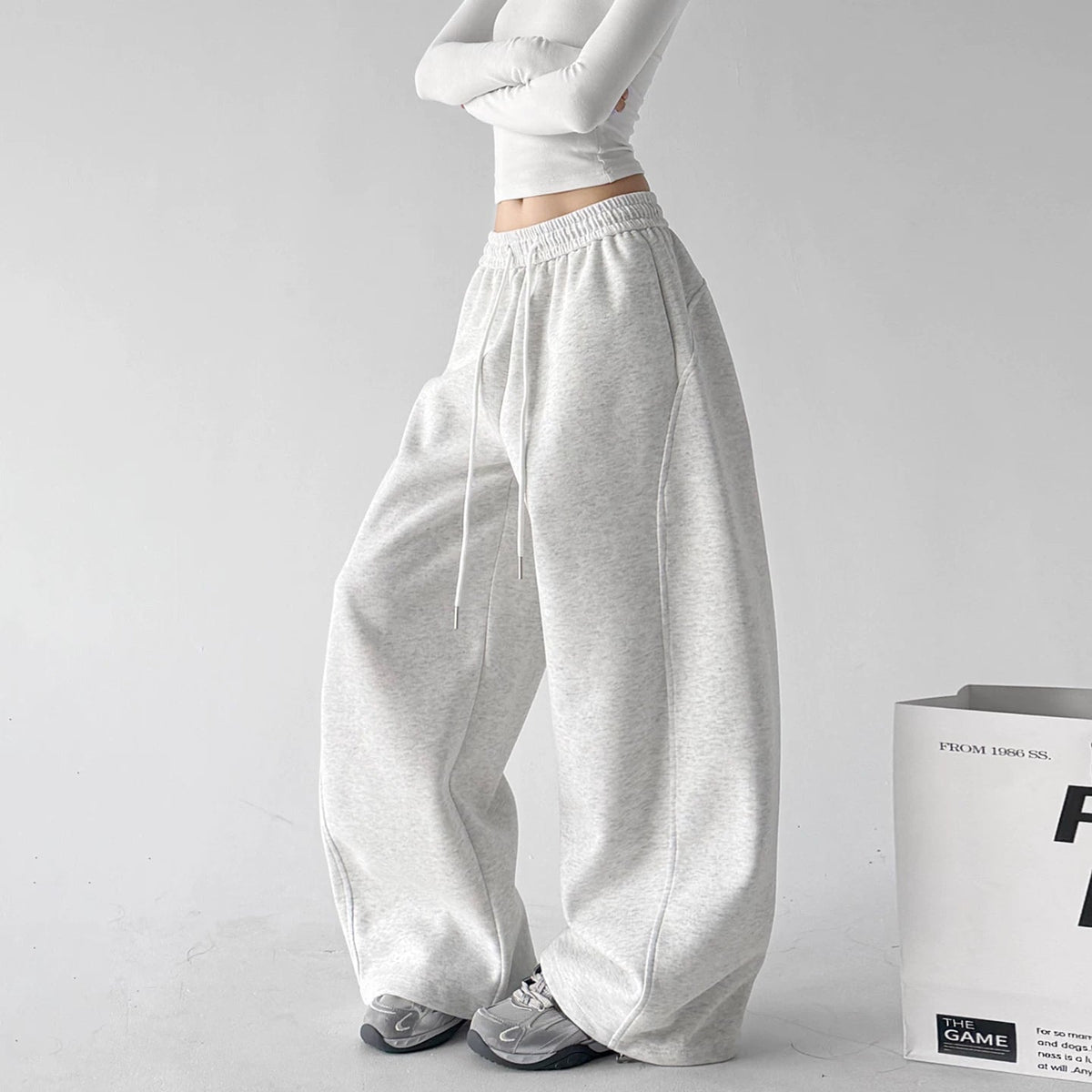 Drawstring Wide-Leg Sweatpants - COPPING THREADS - CT ORIGINALS