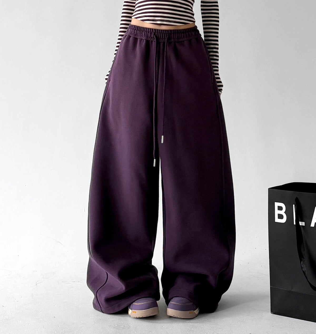 Drawstring Wide-Leg Sweatpants - COPPING THREADS - CT ORIGINALS
