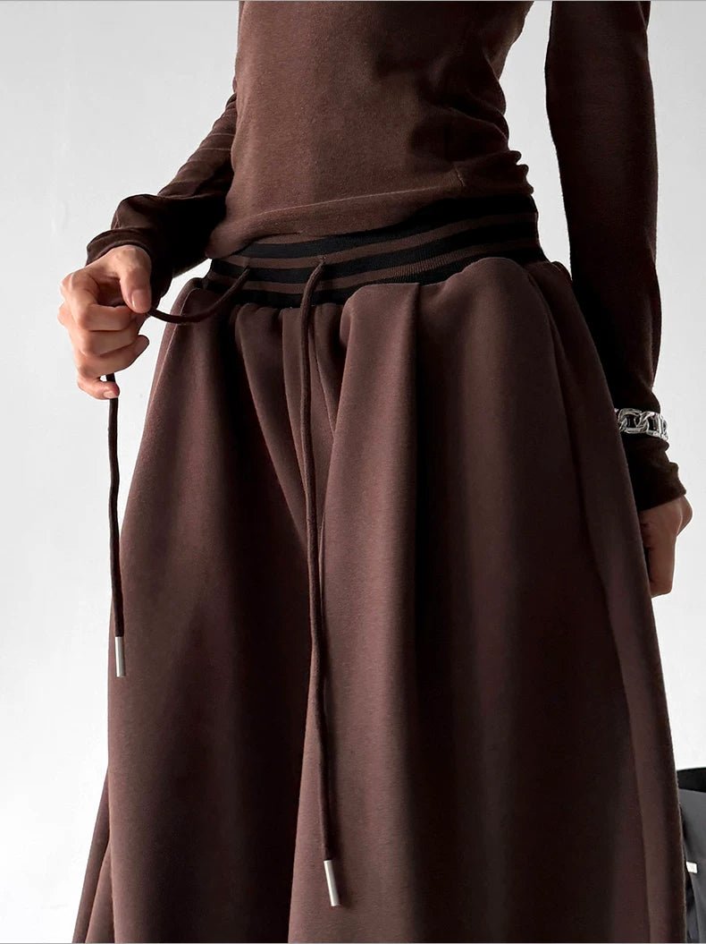 Drawstring Wide-Leg Sweatpants - COPPING THREADS - CT ORIGINALS