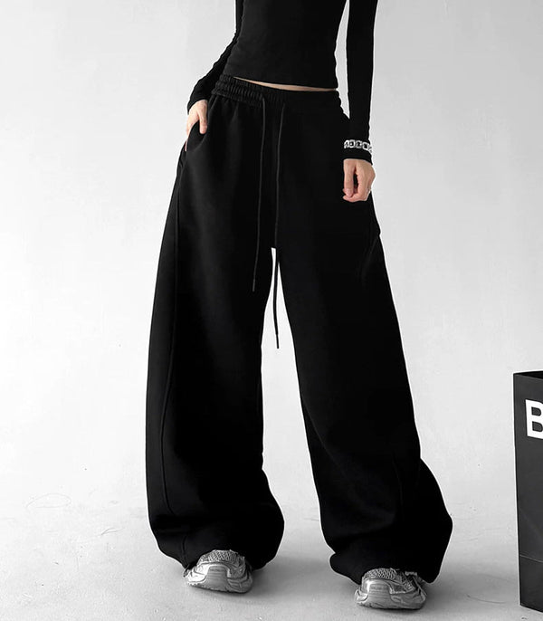 Drawstring Wide-Leg Sweatpants - COPPING THREADS - CT ORIGINALS