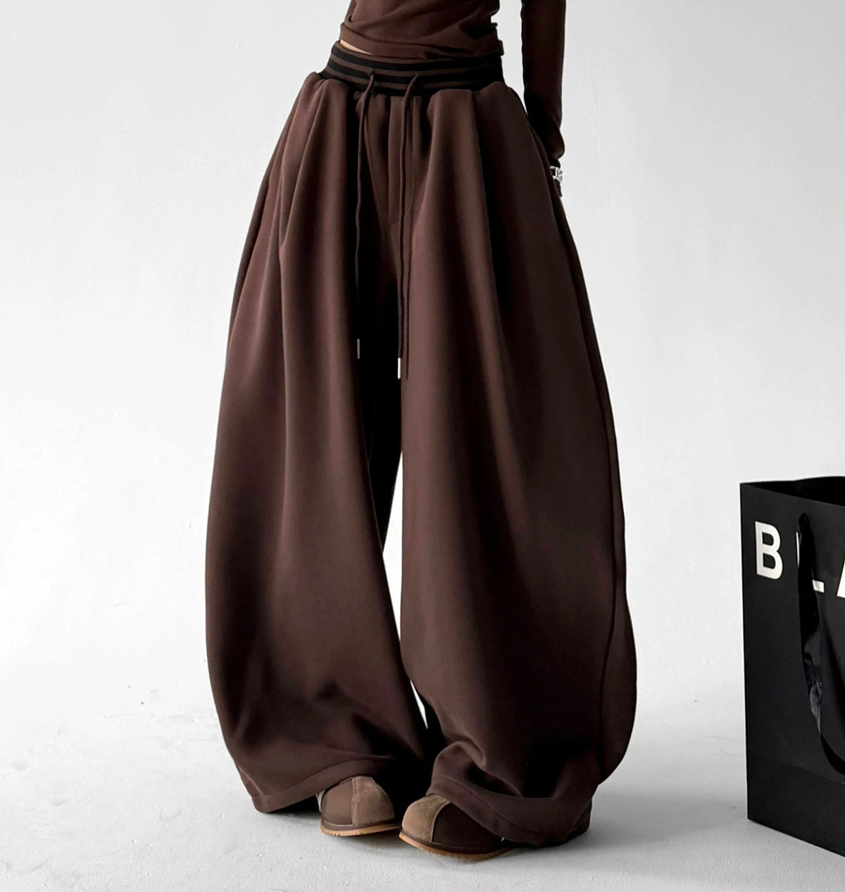 Drawstring Wide-Leg Sweatpants - COPPING THREADS - CT ORIGINALS