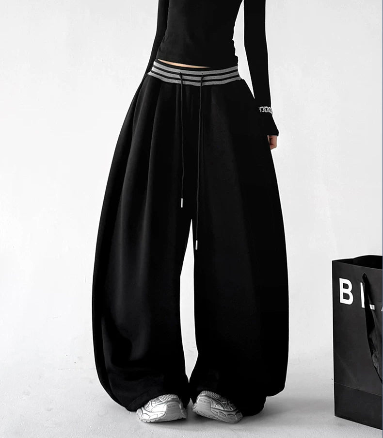 Drawstring Wide-Leg Sweatpants - COPPING THREADS - CT ORIGINALS