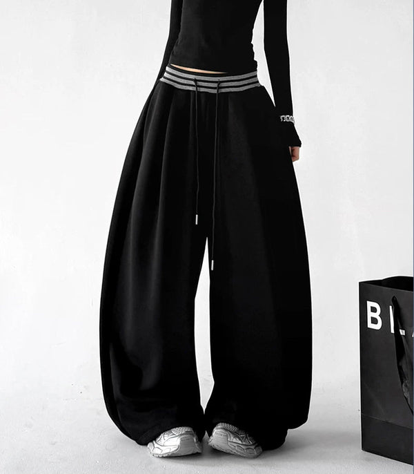 Drawstring Wide-Leg Sweatpants - COPPING THREADS - CT ORIGINALS