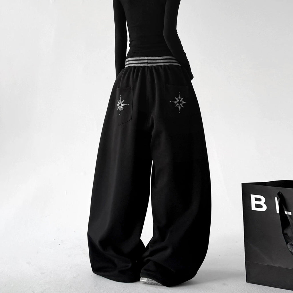 Drawstring Wide-Leg Sweatpants - COPPING THREADS - CT ORIGINALS