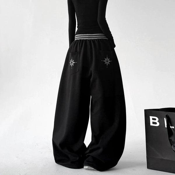 Drawstring Wide-Leg Sweatpants - COPPING THREADS - CT ORIGINALS