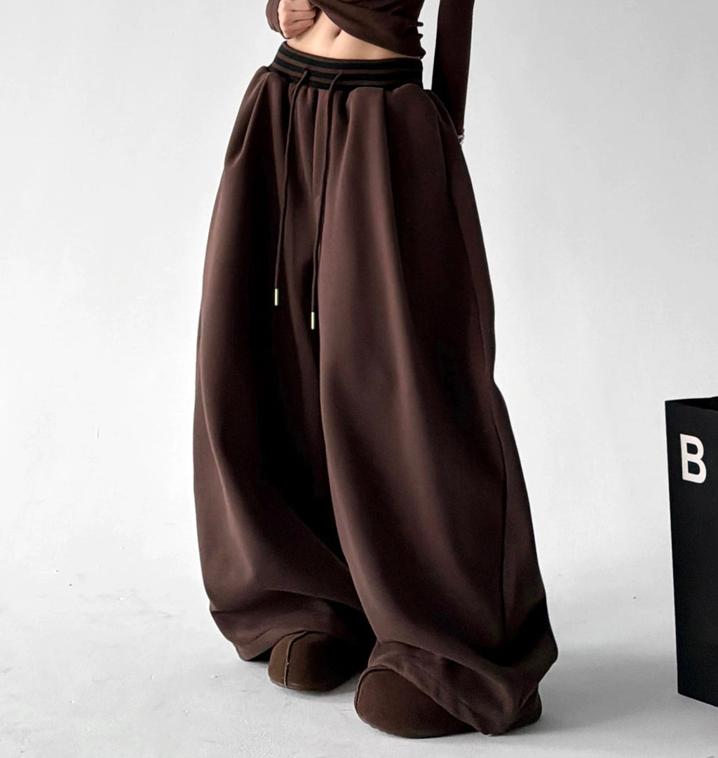 Drawstring Wide-Leg Sweatpants - COPPING THREADS - CT ORIGINALS