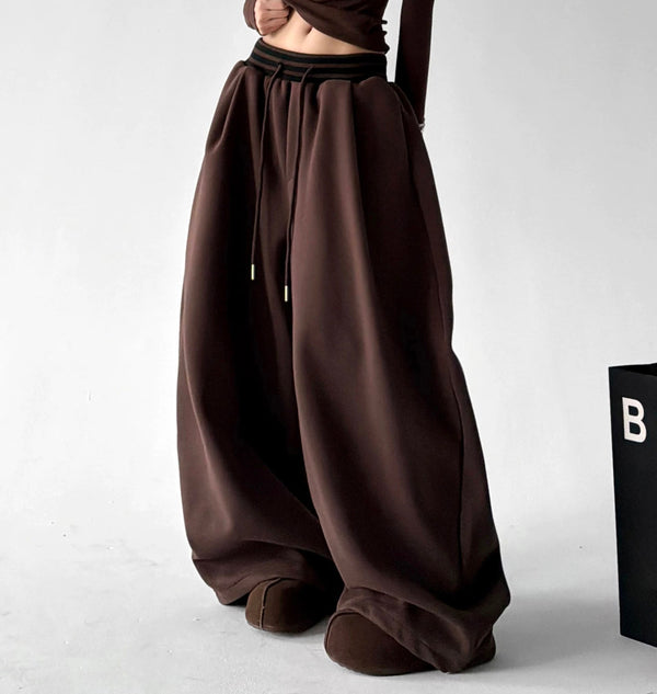 Drawstring Wide-Leg Sweatpants - COPPING THREADS - CT ORIGINALS