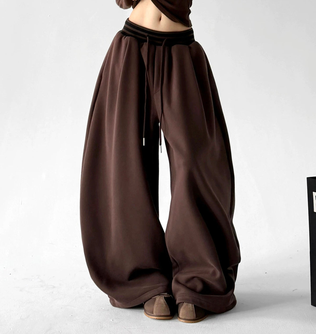 Drawstring Wide-Leg Sweatpants - COPPING THREADS - CT ORIGINALS