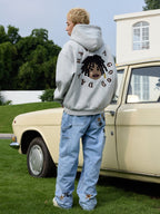 Dreadlocks Gold Teeth Graphic Embroidery Hoodie - COPPING THREADS - Harsh and Cruel