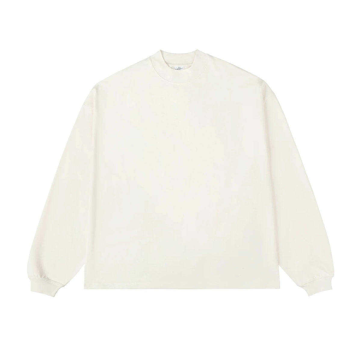 Drop-Shoulder Mock-Neck Long-Sleeve Tee - COPPING THREADS - IDLT