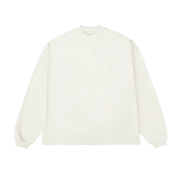 Drop-Shoulder Mock-Neck Long-Sleeve Tee - COPPING THREADS - IDLT