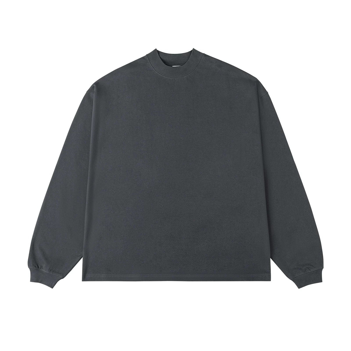 Drop-Shoulder Mock-Neck Long-Sleeve Tee - COPPING THREADS - IDLT