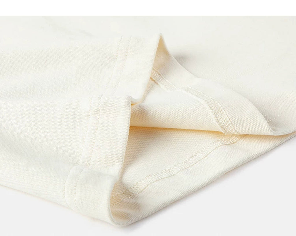 Drop-Shoulder Mock-Neck Long-Sleeve Tee - COPPING THREADS - IDLT