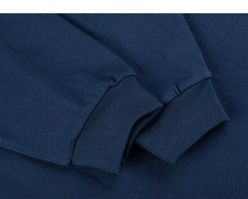 Drop-Shoulder Mock-Neck Long-Sleeve Tee - COPPING THREADS - IDLT