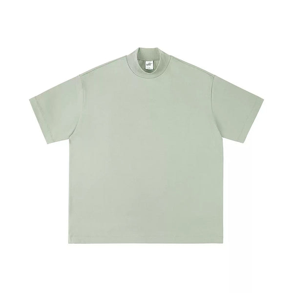 Drop-Shoulder Mock-Neck Tee - COPPING THREADS - IDLT