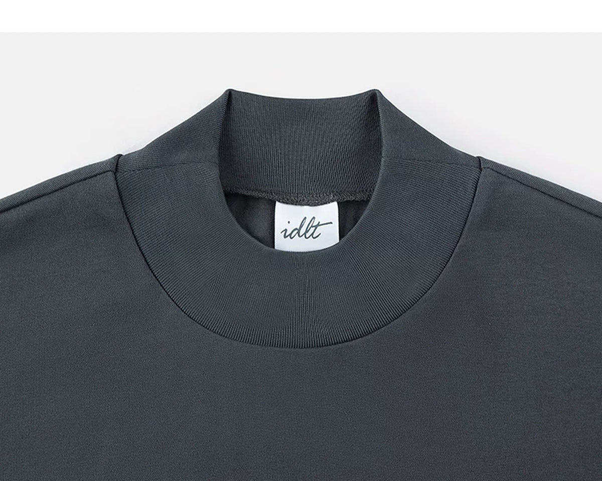Drop-Shoulder Mock-Neck Tee - COPPING THREADS - IDLT