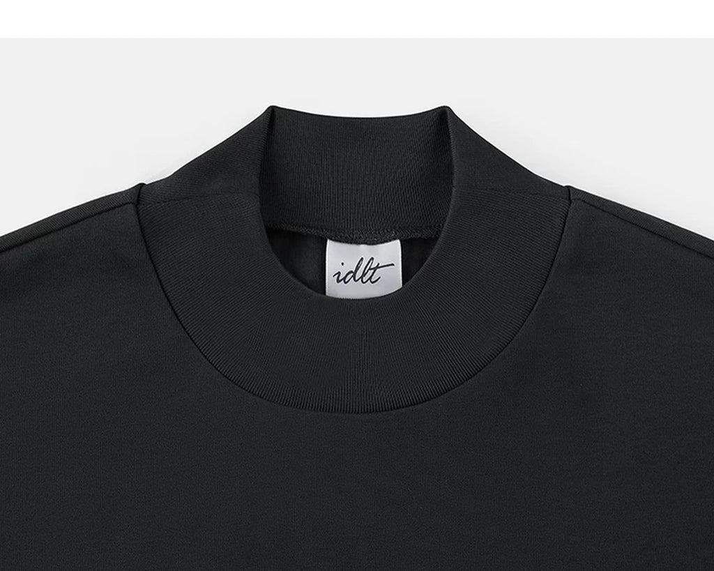 Drop-Shoulder Mock-Neck Tee - COPPING THREADS - IDLT
