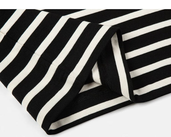 Drop-Shoulder Striped Tee - COPPING THREADS - IDLT
