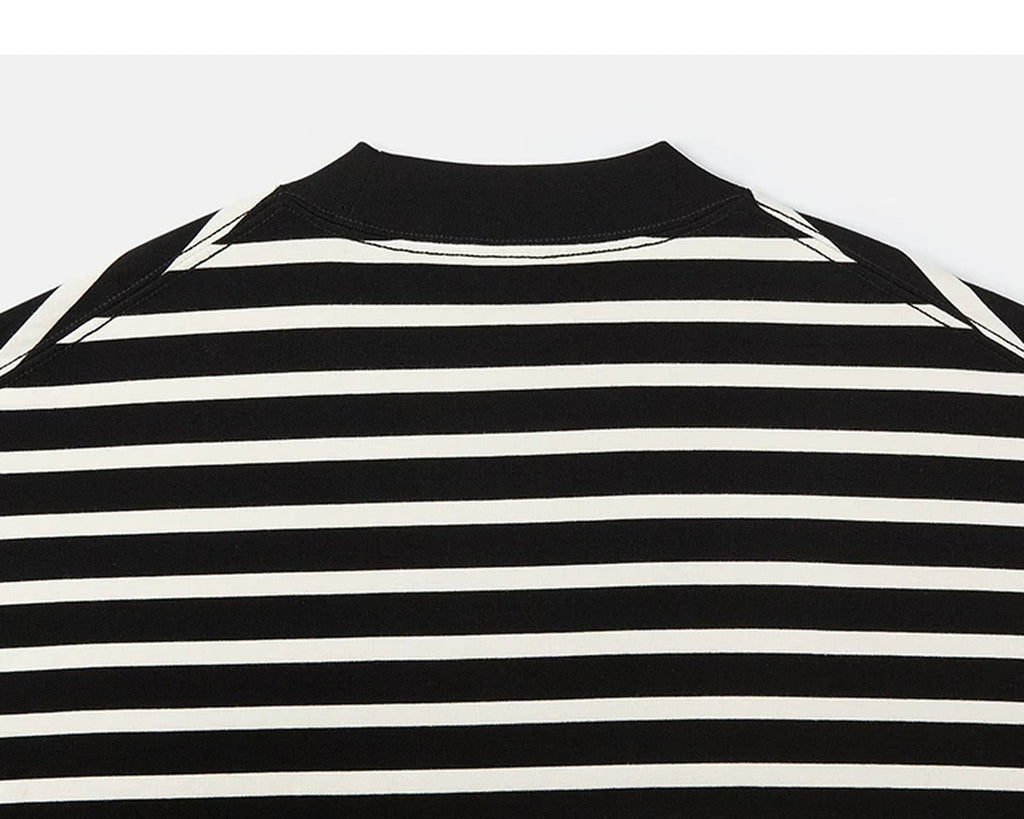Drop-Shoulder Striped Tee - COPPING THREADS - IDLT