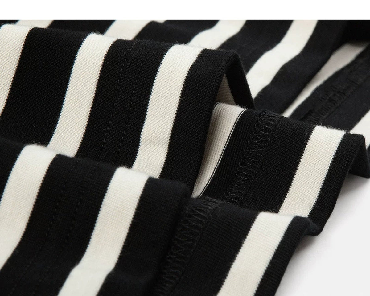 Drop-Shoulder Striped Tee - COPPING THREADS - IDLT