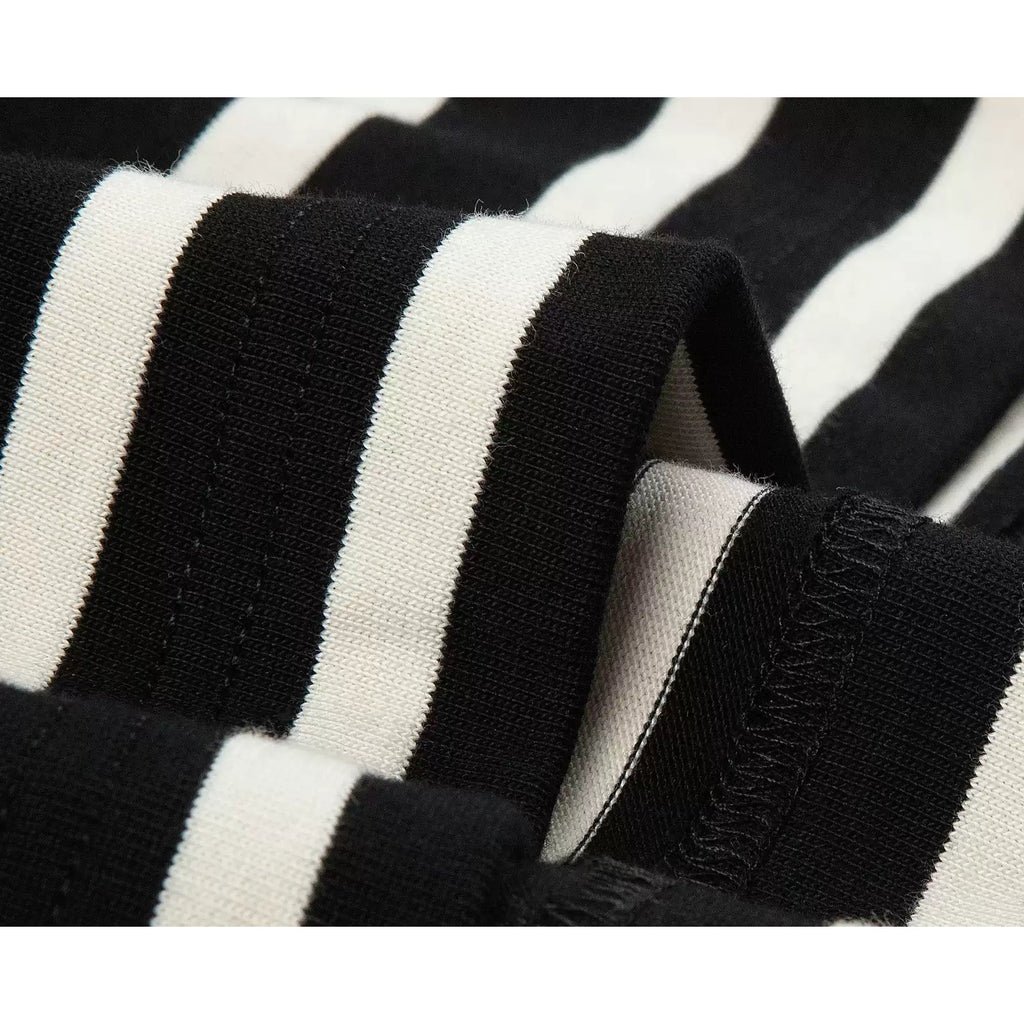 Drop-Shoulder Striped Tee - COPPING THREADS - IDLT